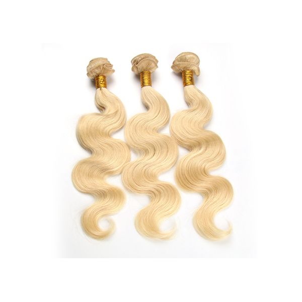 Russian Remy Human Bundles Body Wave 10"-30" True To Length Blonde Color