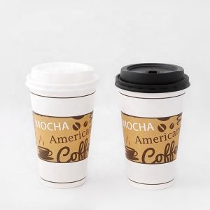 Quality Plastic Free Single Hot Drink Paper Cup 16oz 540Ml Heat Resistant Compostable Disposable for sale