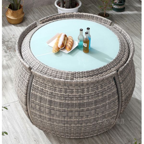 Dining Outdoor Rattan Bistro Table Set Relax Stylishly Comfortably Garden Bistro DL