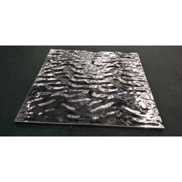 30mm Aluminum Metal Ceiling Galvanized Steel Water Ripple Hook On Ceiling 600*1320mm