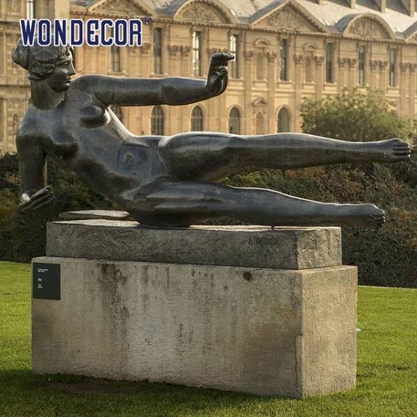Buy Outdoor Park Metal Bronze Statues Sculpture Art Naked Female at wholesale prices