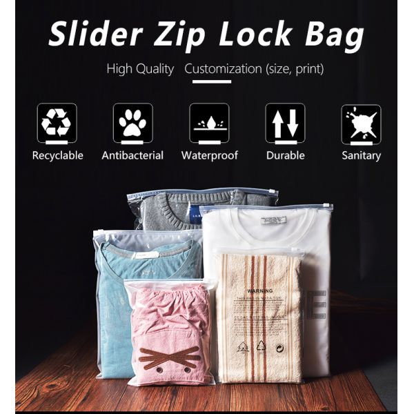 Cosmetic Waterproof Tote Plastic Clear Zip Makeup Shopping Crossbody Stationery Set Zipper Pvc Bag,Slider Zipper Bag Pla