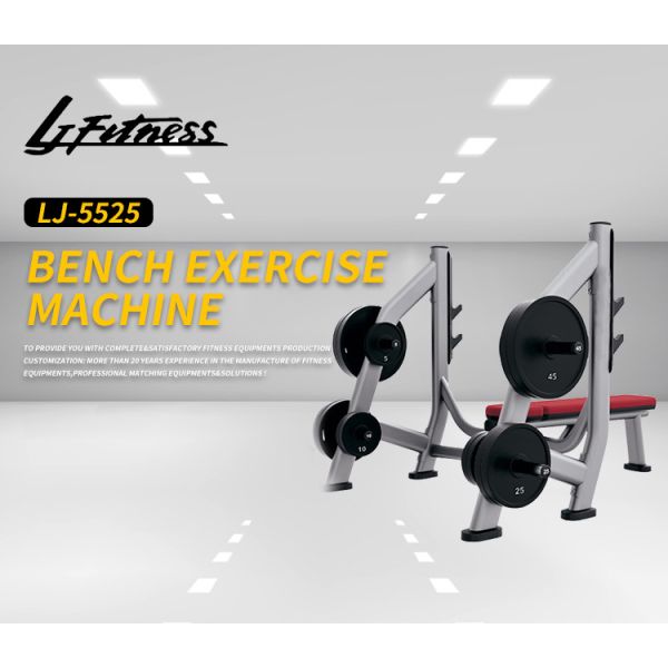 Life Fitness Commercial Gym Rack And Olympic Bench Weight Storage Machine