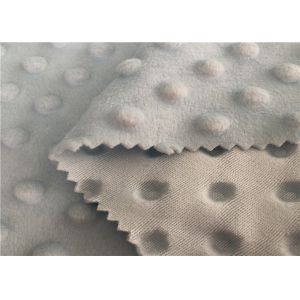 Baby Cuddle Bubble Minky Dot Plush Blanket Fabric Polyester Embossed