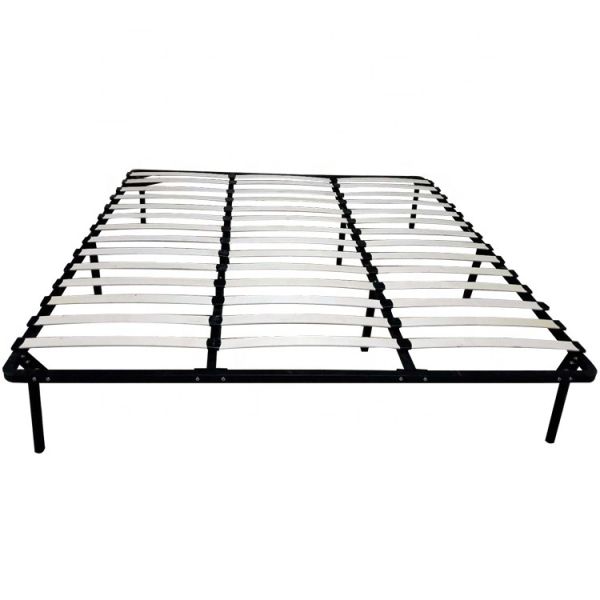 Buy European Style Wooden Slat Bed Frame Eco Friendly Finish 5 Intermediate Legs at wholesale prices