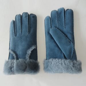 High quality Shearling Sheepskin Gloves sheepskin ladies leather gloves