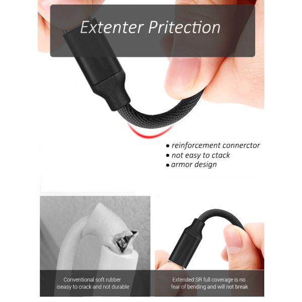 OEM Nylon Braided 6ft Micro USB Charging Cable For Android Phone