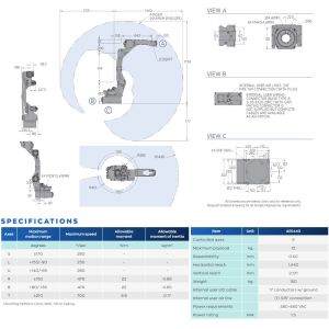 6 Axis Welding Robot Arm With 1440mm Reach For Heavy Duty Welding Needs