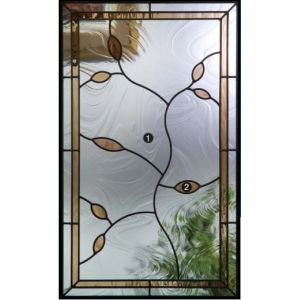 colourfull art glass in in door and windows