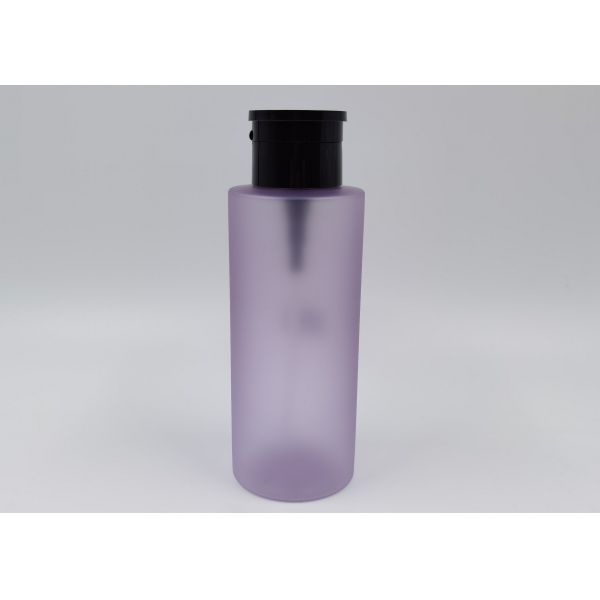 Buy Matt Purple Plastic Cosmetic Bottles 300ml 500ml Cleasing Water Container With Pressure Pump at wholesale prices
