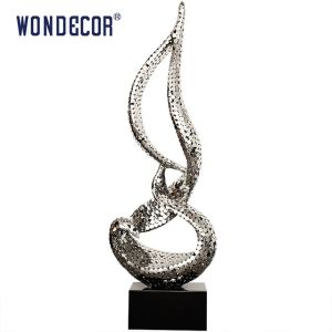 Large Irregular Abstract Metal Art Stainless Steel Sculpture