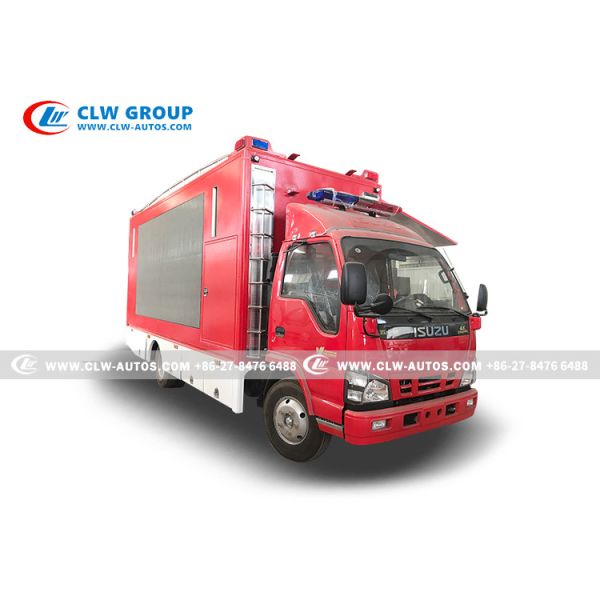 Buy ISUZU 4x2 Waterproof P5 LED Screen Mobile Digital Billboard Advertising LED Video Truck at wholesale prices