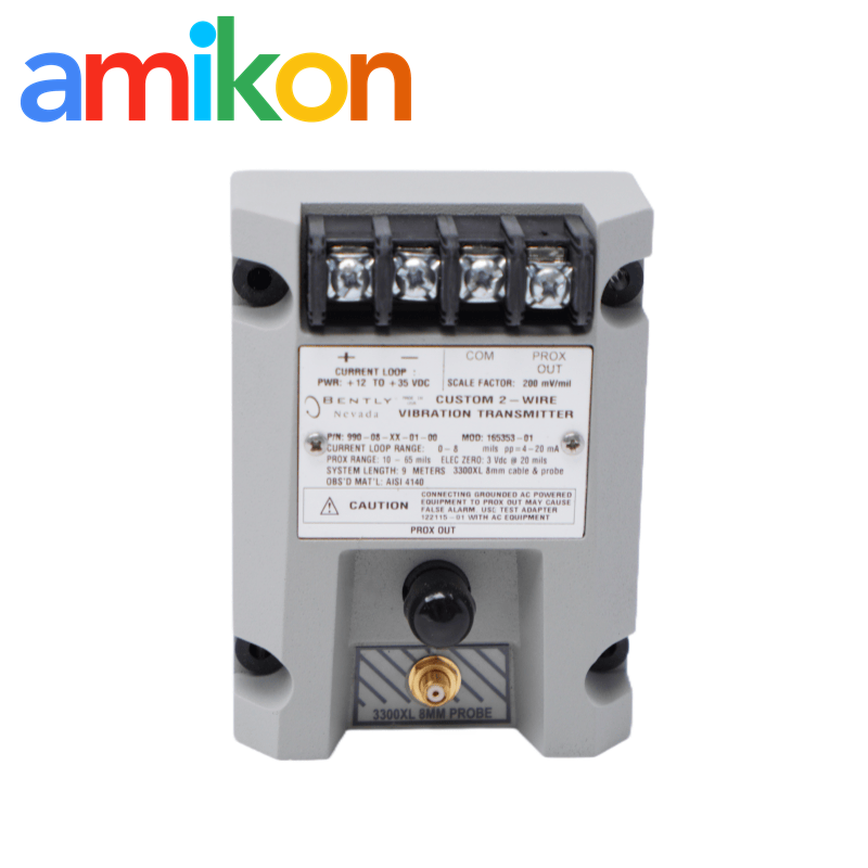 35Vdc 990-08-XX-01-00 MOD:165353-01 Bently Nevada 990 Vibration Transmitter 9