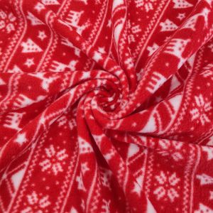 Custom Jacket Polar Fleece Fabric 100D Pattern Printed