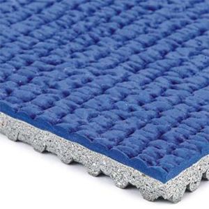 Blue Natural Synthetic Rubber Track Middle Distance IAAF Certificate