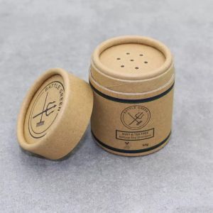 Food Grade Cardboard Spice Seasoning Container Powder Sifter Paper Tube
