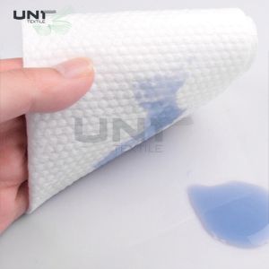 Pearl Dot Pattern Spunlace Nonwoven Fabric Cross Lapping 10cm Width