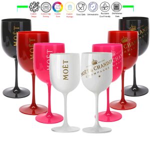14oz Transparent Reusable Plastic Wine Glasses For Beach