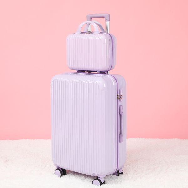 Travel luggage Sets, cosmetic case set, Scratch-Resistant And Wear-Resistant PVC Material, Large Capacity Suitcase, Silent Pulley + Combination Lock