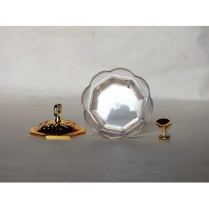 T3-Arabia Exquisite Gold-plated Louhua Eight flowers Sugar bowl