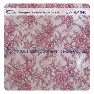 Coloured Elegant Chantilly Lace Wedding Dresses French Lace Fabric