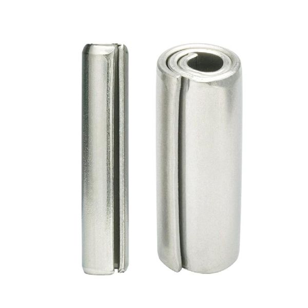 Buy SUS304 Coiled Spring Pins Zinc Plated DIN1481 Elastic Cylindrical at wholesale prices