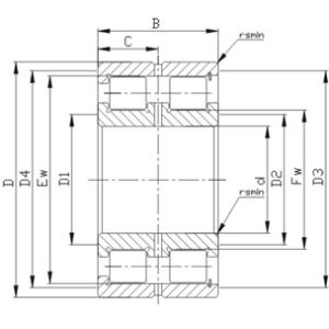 Quality Single Row Precision Cylindrical Roller Bearings: SL1850 series SL185017 for sale