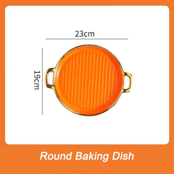 Double Wall Insulated Colorful Ceramic Dinner Plates Nordic Style For Cooking Kitchen
