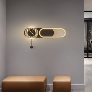 Modern Style Design Wall Lamp For Living Room Bedroom Background Hotel Clock