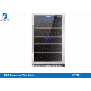 Electronic Temp Controller Wine Cooler Fridge Dual Zone SF-72D1 Auto Closing