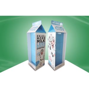 Walmart POP Cardboard Floor Display Stands With Hooks , Foldable
