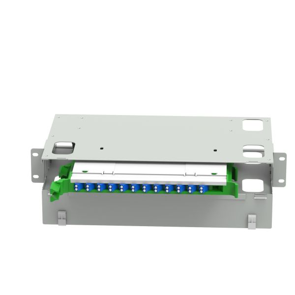 Indoor Application LC Type 24 Ports Optical Fiber Distribution Patchpanel for