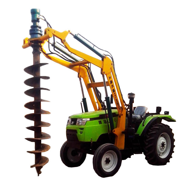 Buy Tractor Mounted Pole Diging Hole Digger Erection Machine at wholesale prices