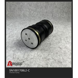 Double Convoluted Rubber Airbag Shock Absorber SN100170BL2-C