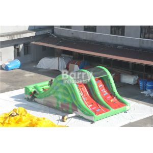 Promotion Children Toy Inflatable Snake Slide With Stair Behind