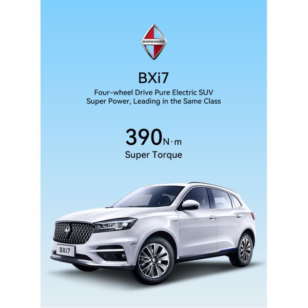 2023 Borgward Bxi7 Pure Electric speed 195km/h Fast Charging Road Legal Electric Vehicles with 178 kW Total Motor Power
