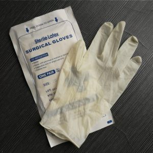 Medical sterile latex surgical gloves