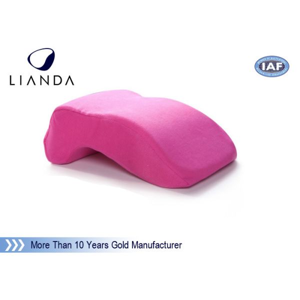 Velvet cover Memory Foam Pillows Customized LOGO for Office Nap , ROHS TUV certificate