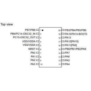 STM32G030F6P6TR IC Chips MCU Mainstream Value Line RAM 64 MHz