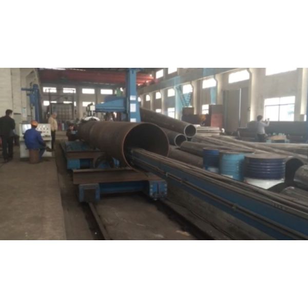 Buy 12m Length CNC Pipe Making Machine With Lincoln Welding Source at wholesale prices