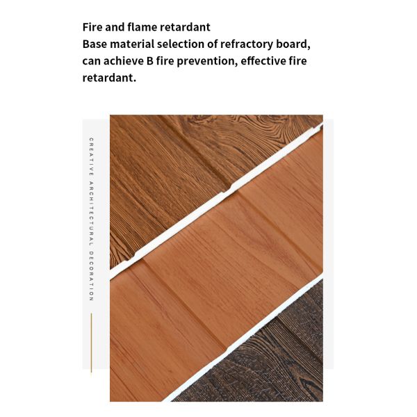 Contemporary Design Style Polyurethane Sandwich Board for Cold Room Carved Metal Board Exterior Wall Insulation in Villa