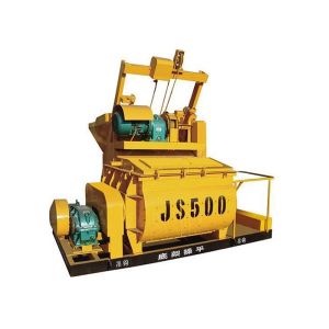 Ready Mix Hydraulic 0.5m3 Double Shaft Concrete Mixer JS500 Automatic Control