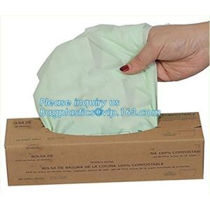 Biodegradable disposable compostable plastic bag and corn starch bag, Eco