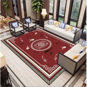 Chinese Classical Style Polyester Fiber Living Room Floor Carpets 180*230cm