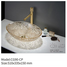 China Above Counter Transparent Glass Basin Sink Round For Bathroom on sale