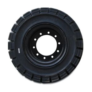 solid tire 355/65-15 resilient forklift pneumatic rim solid tyre 6.00-9