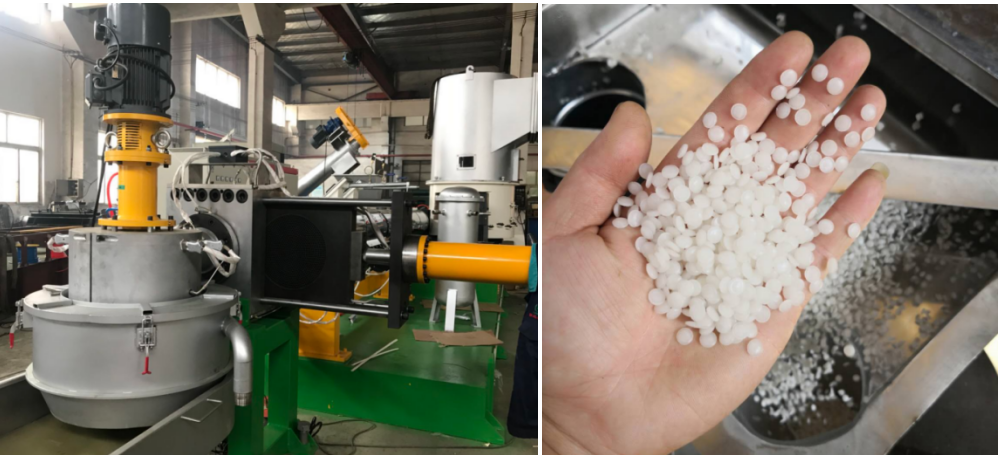 PP Jumbo Bag Film compacting Plastic Granulating Line