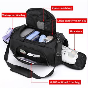 Large Capacity Folding Travel Duffle Bag Dirt Resistant Multi Functional