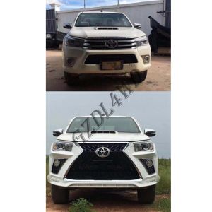 Toyota Hilux Revo Rocco Auto Front Bumper Face Body Kits Upgrade To Lexus 570