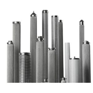 Quality Sewage Treatment 304 Stainless Steel Filter Cartridge High Filtration Area Folding for sale